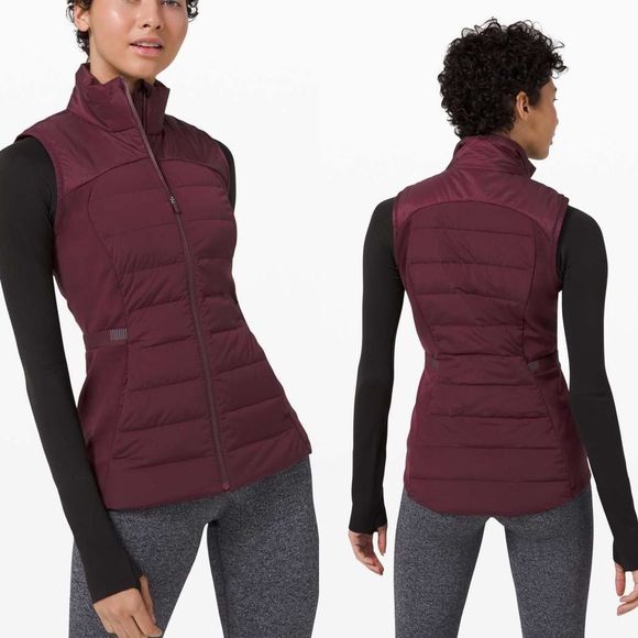 lululemon athletica Jackets & Blazers - LULULEMON Down For It All Vest in Cassis